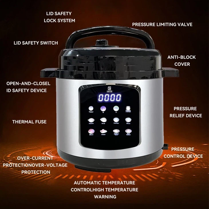 Digital Touch Control Electric Pressure Cooker