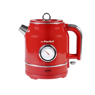 Električno kuhalo za vodu s retro zaslonom temperature, kapacitetom 1,3 L, brzim kuhanjem i LED svjetlom